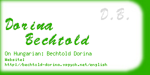 dorina bechtold business card